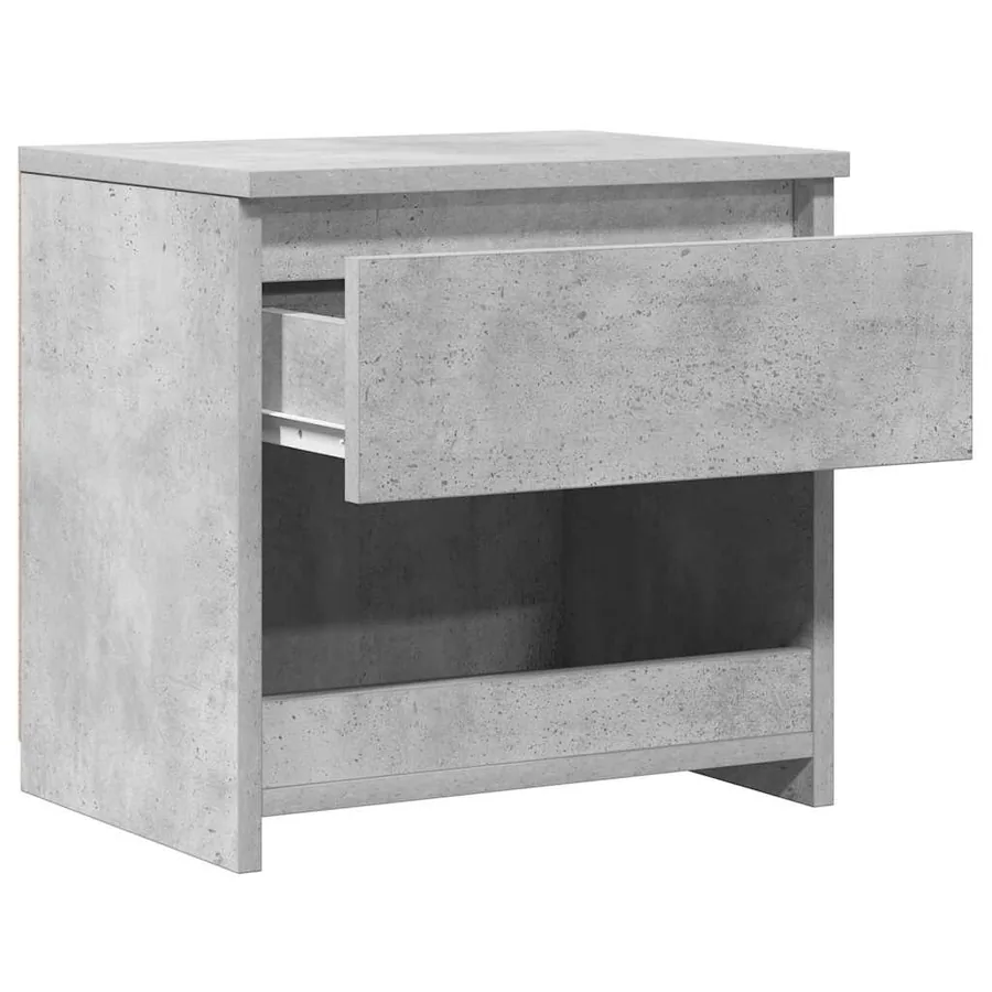 Table de chevet Gris béton 40x30x39 cm Bois d’ingénierie - 10