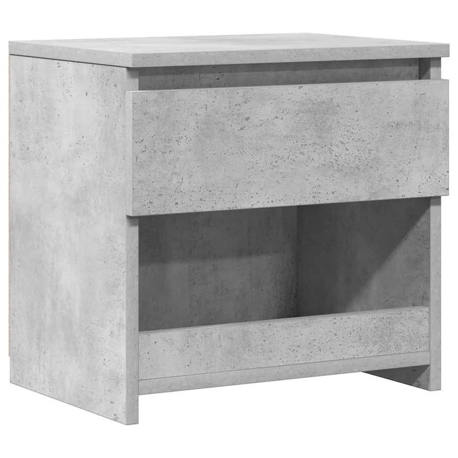 Table de chevet Gris béton 40x30x39 cm Bois d’ingénierie - 2