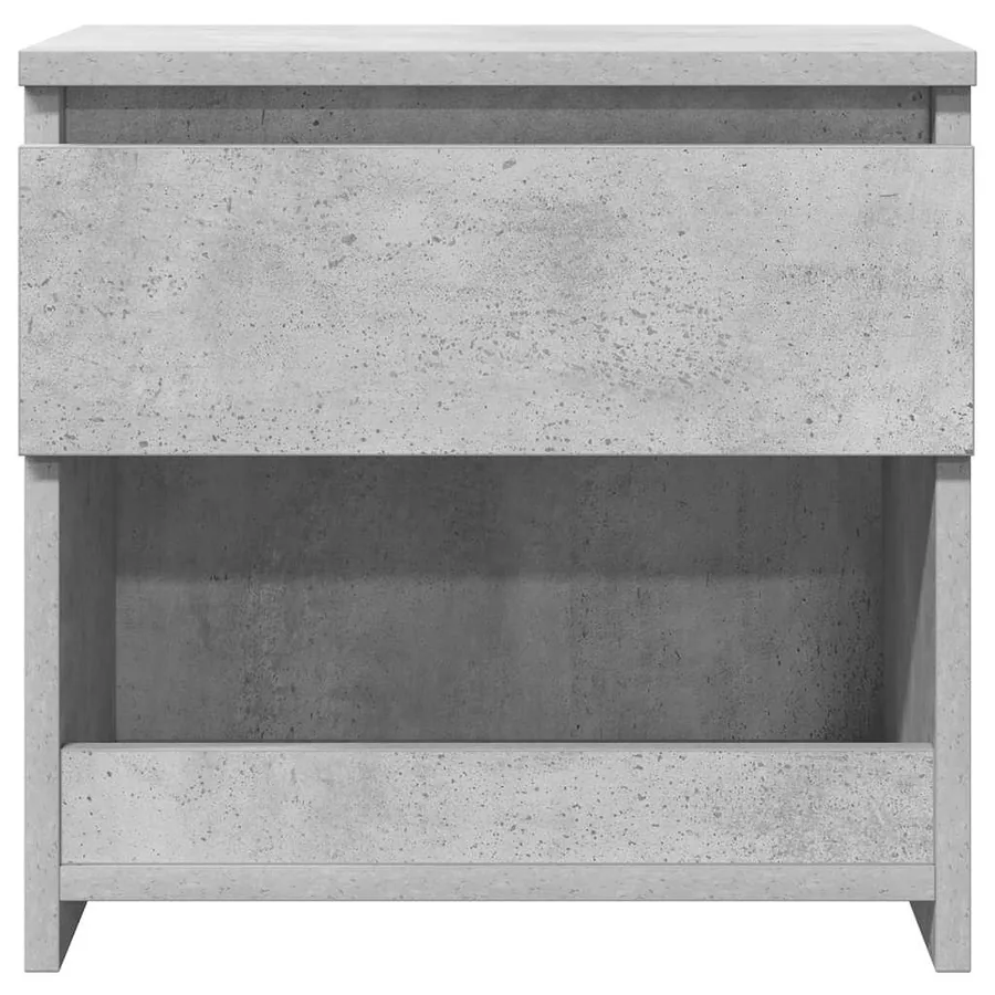 Table de chevet Gris béton 40x30x39 cm Bois d’ingénierie - 4