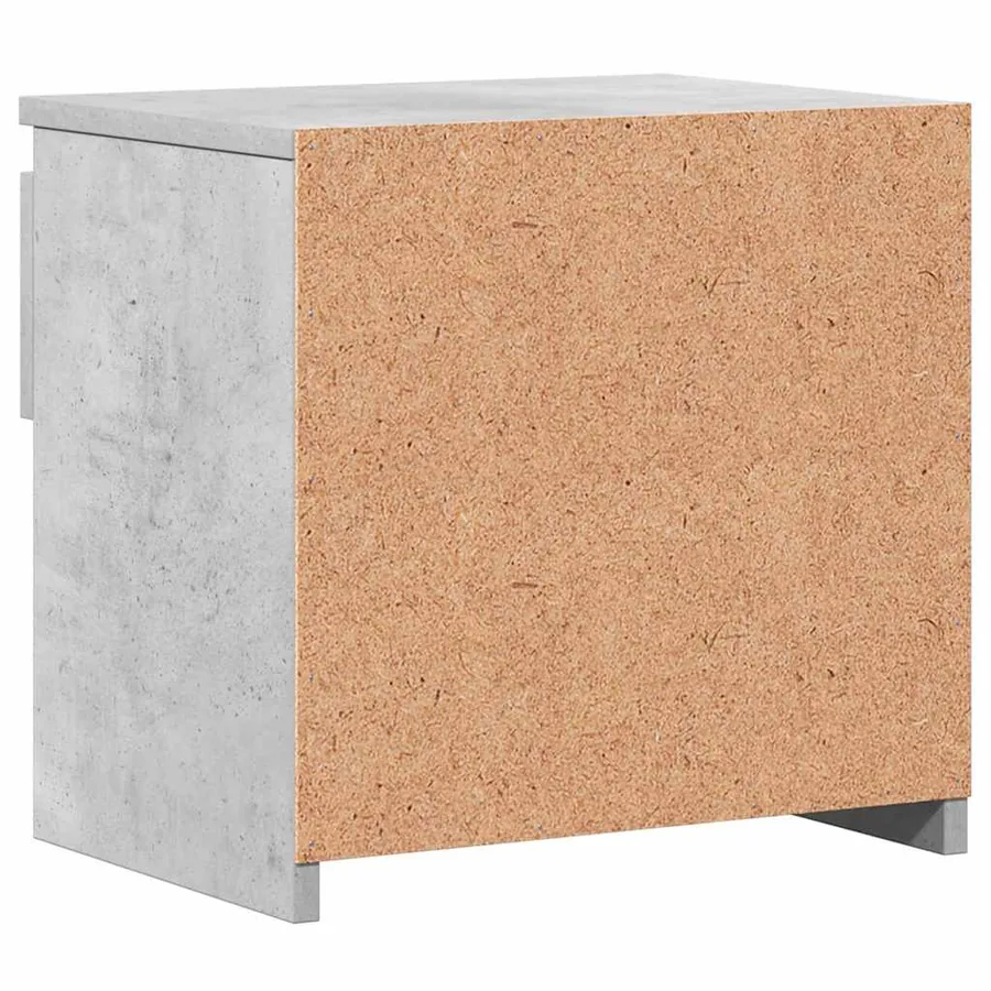 Table de chevet Gris béton 40x30x39 cm Bois d’ingénierie - 6
