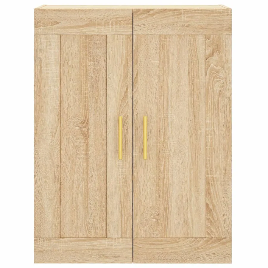 Buffet haut Chêne sonoma 69,5x34x180 cm Bois d'ingénierie - 6
