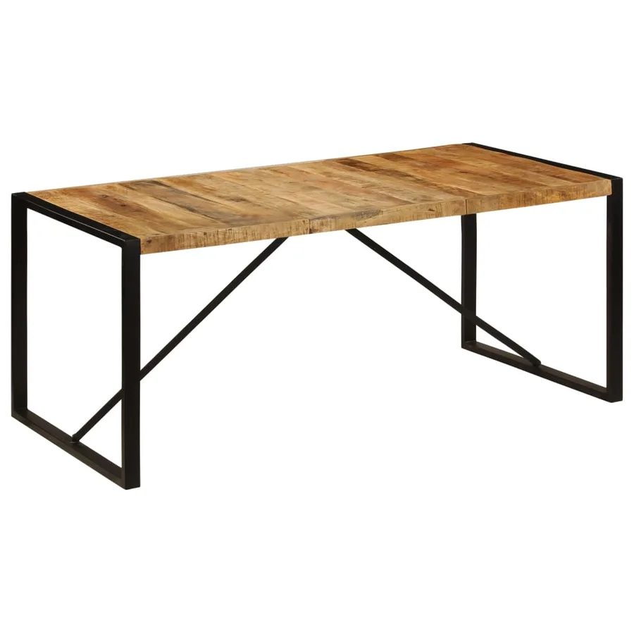 Table à manger Bois de manguier brut 180 cm - 2