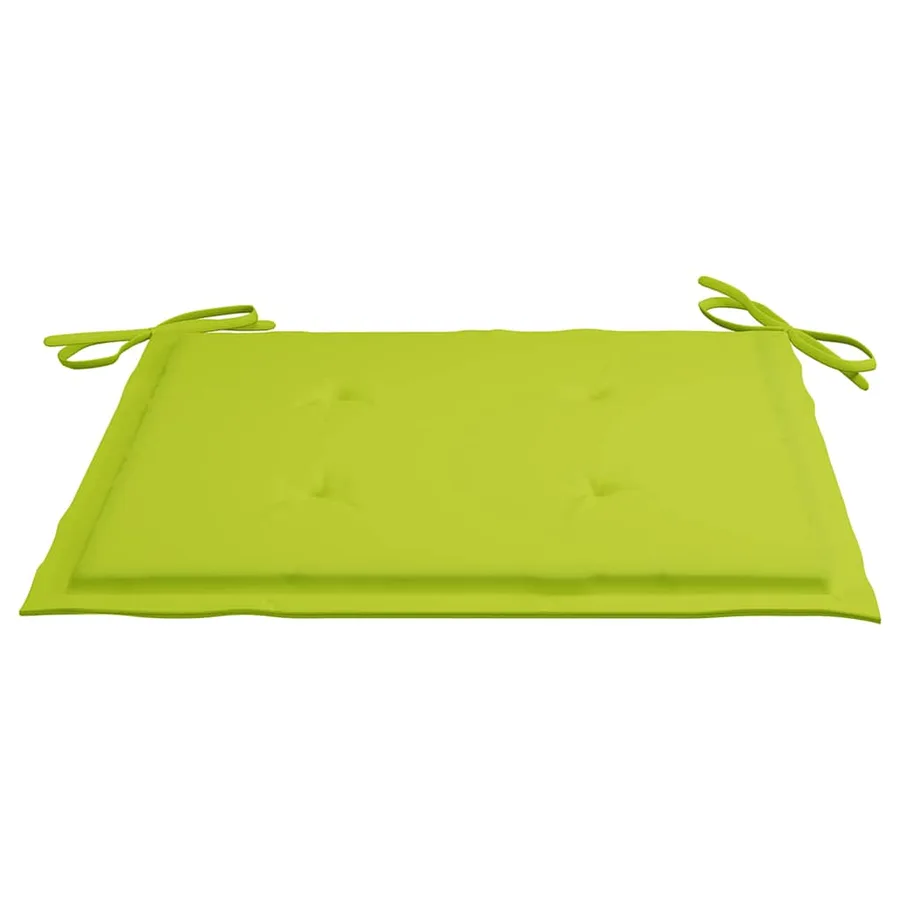 Chaises pliables de jardin avec coussins lot de 6 Bois de teck - 7