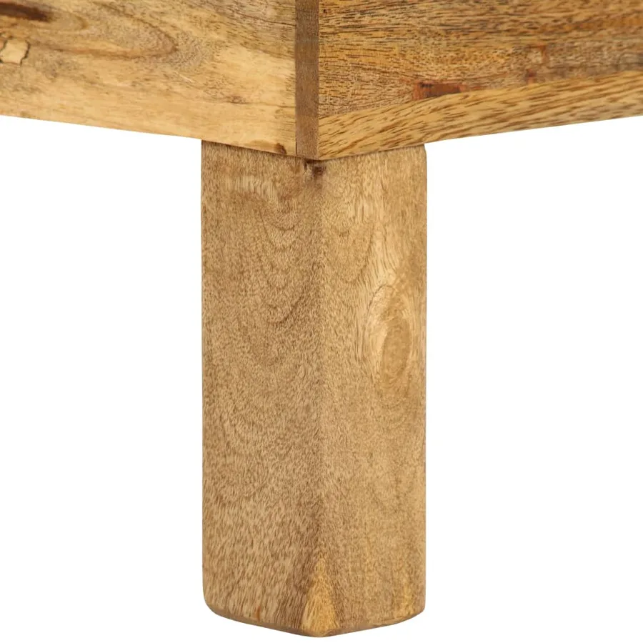 Table basse Bois de manguier massif 110x55x35 cm - 10