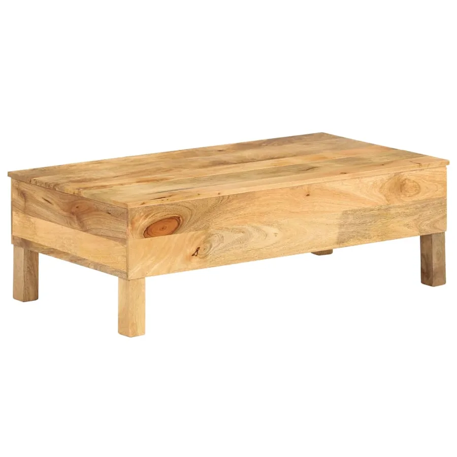 Table basse Bois de manguier massif 110x55x35 cm - 14