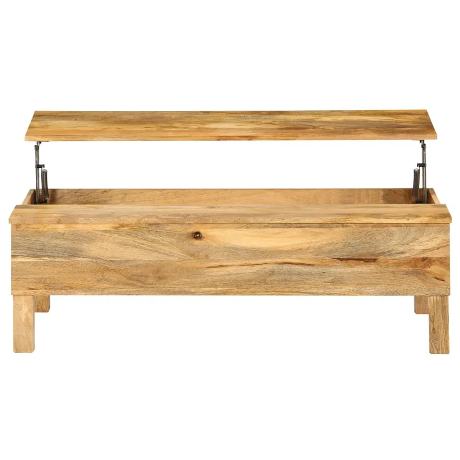 Table basse Bois de manguier massif 110x55x35 cm - 5