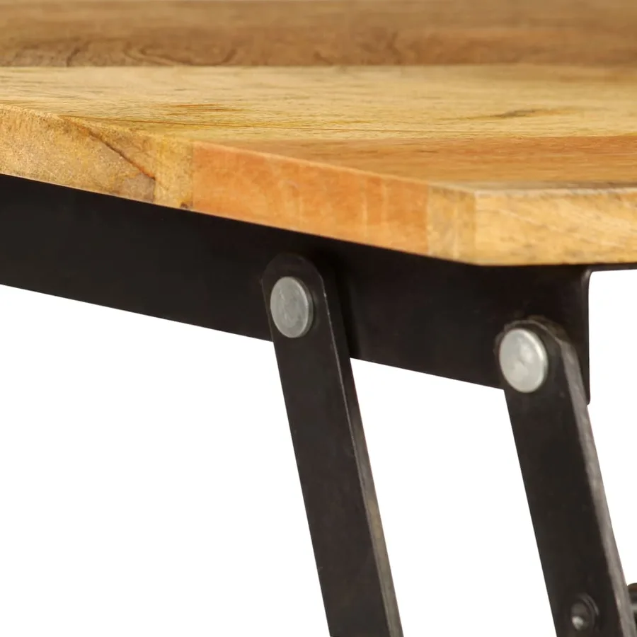 Table basse Bois de manguier massif 110x55x35 cm - 8