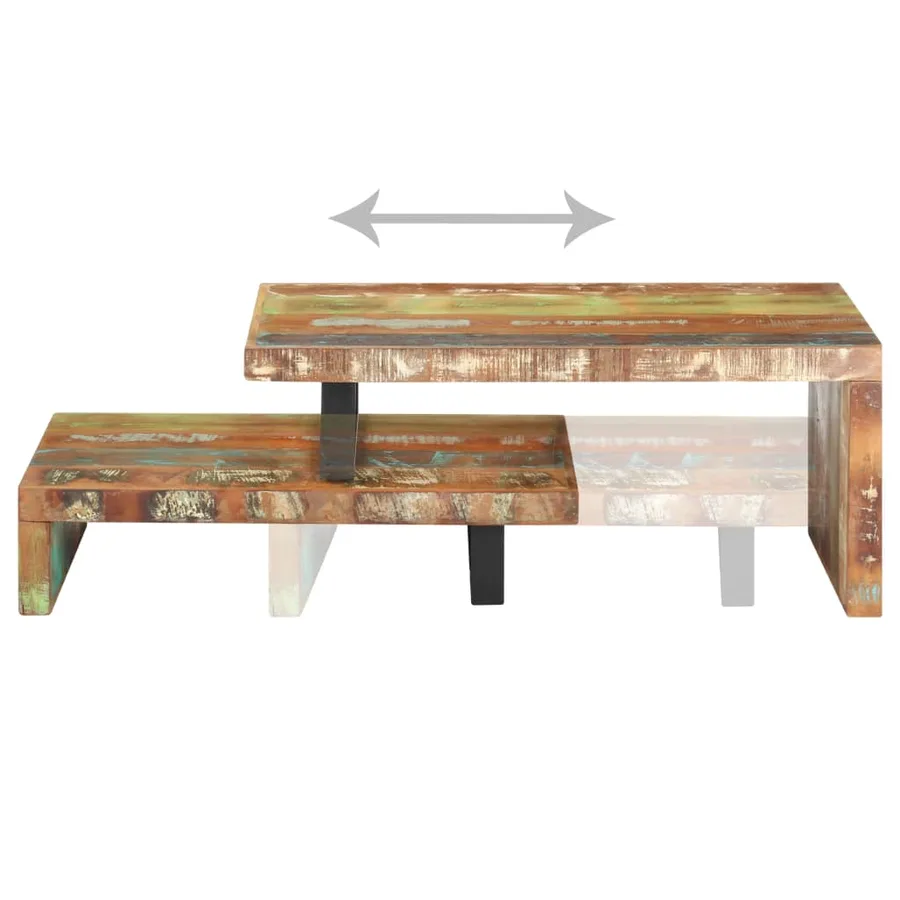 Ensemble de table basse 2 pcs Bois de récupération massif - 4