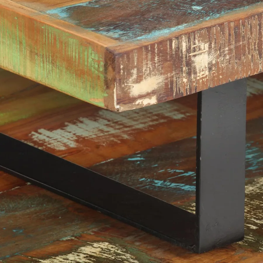 Ensemble de table basse 2 pcs Bois de récupération massif - 7