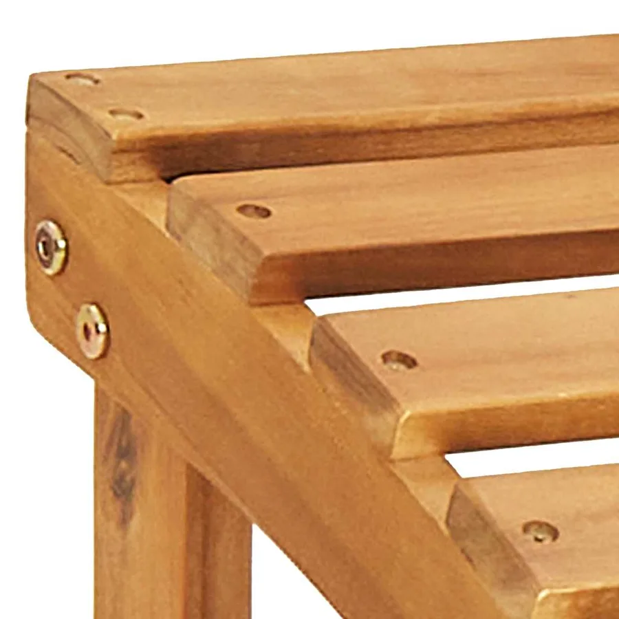 Chaises Adirondack de jardin repose-pieds lot de 2 Bois acacia - 10