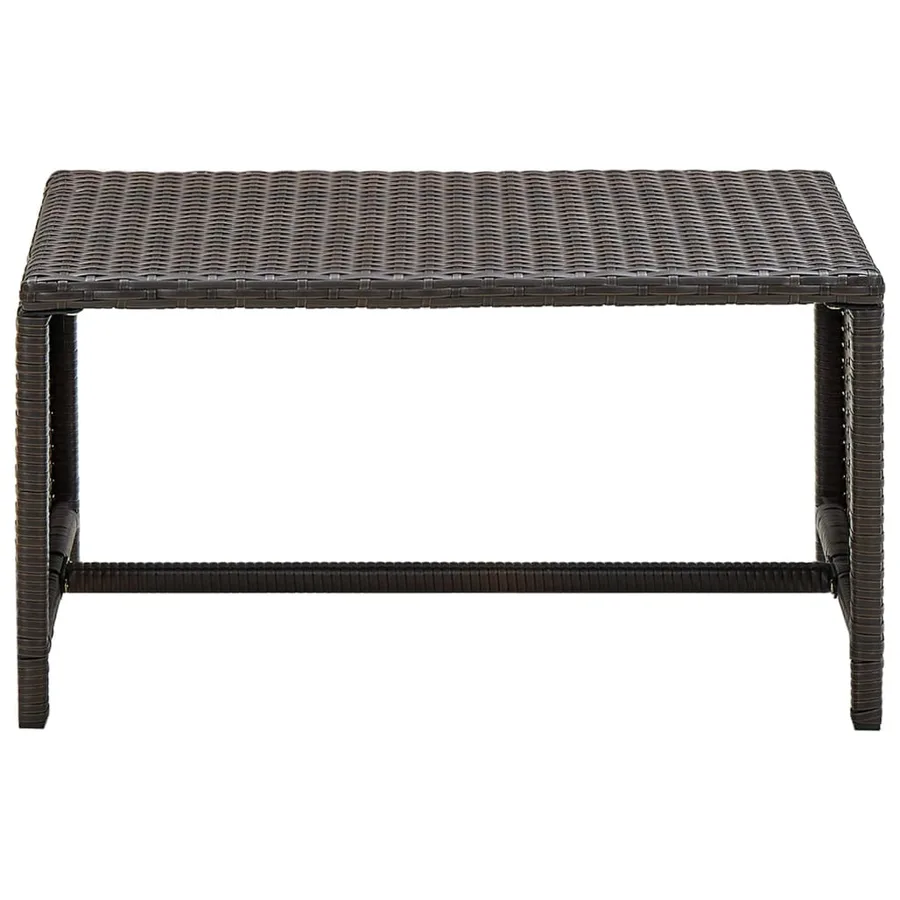 Salon de jardin 4 pcs avec coussins Résine tressée Marron - 7