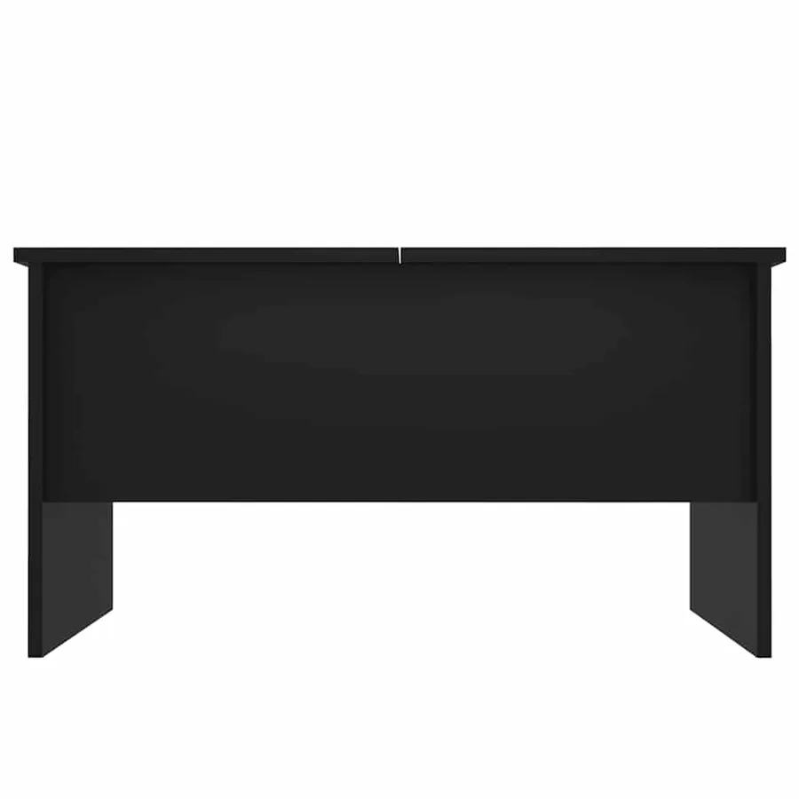 Table basse noir 80x50x42,5 cm bois d'ingénierie - 6