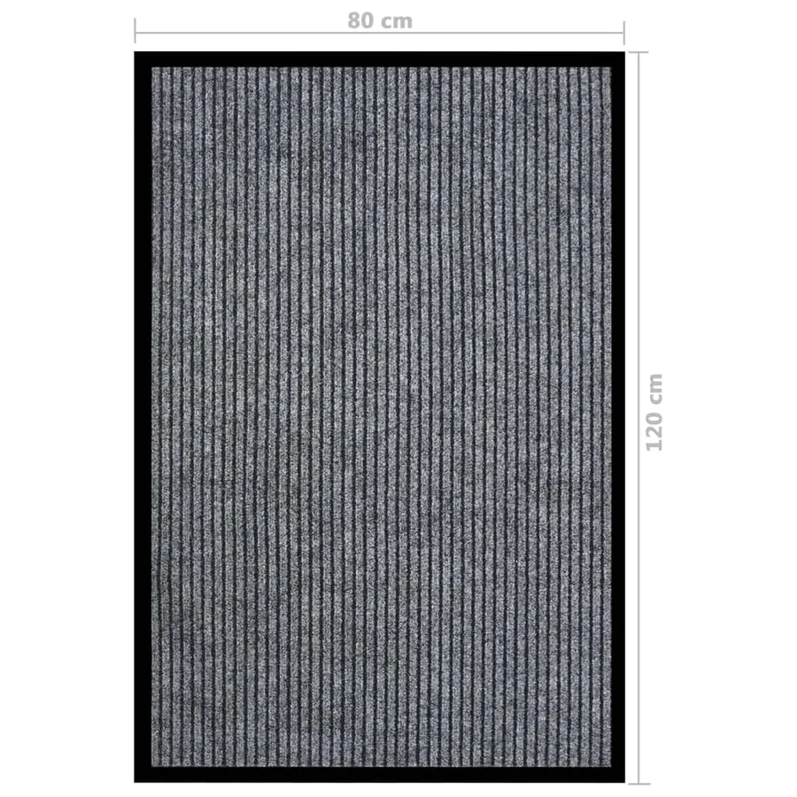 Paillasson rayé Gris 80x120 cm - 6