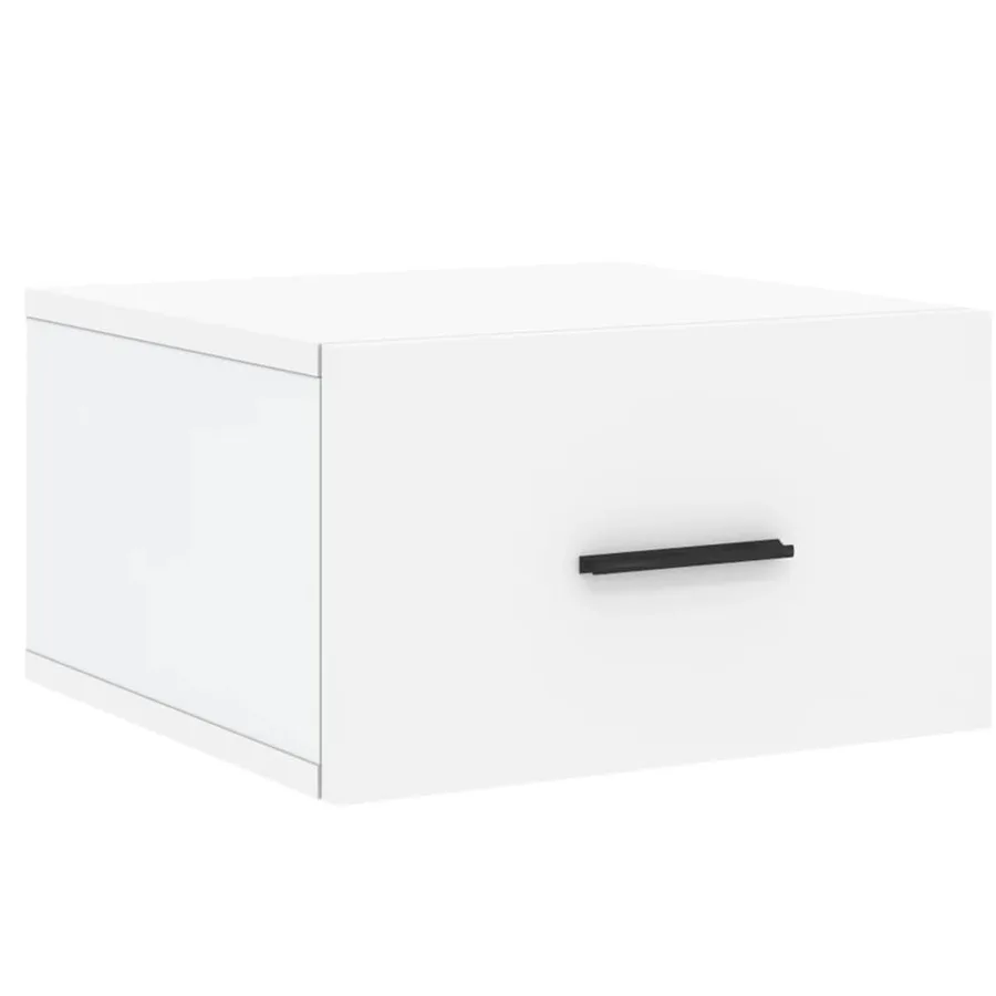 Tables de chevet murales 2 pcs blanc 35x35x20 cm - 5