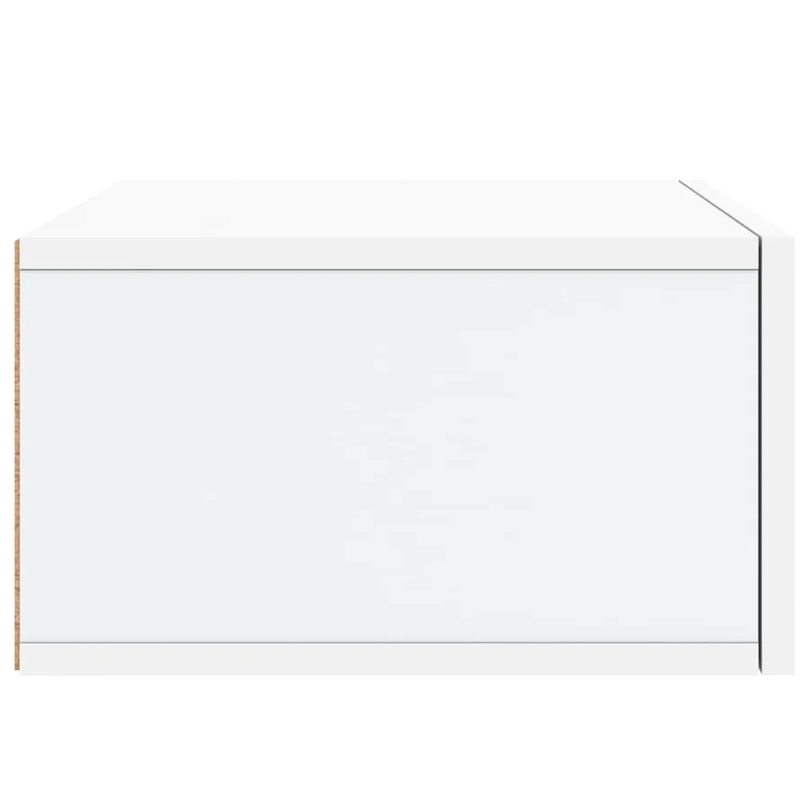 Tables de chevet murales 2 pcs blanc 35x35x20 cm - 8