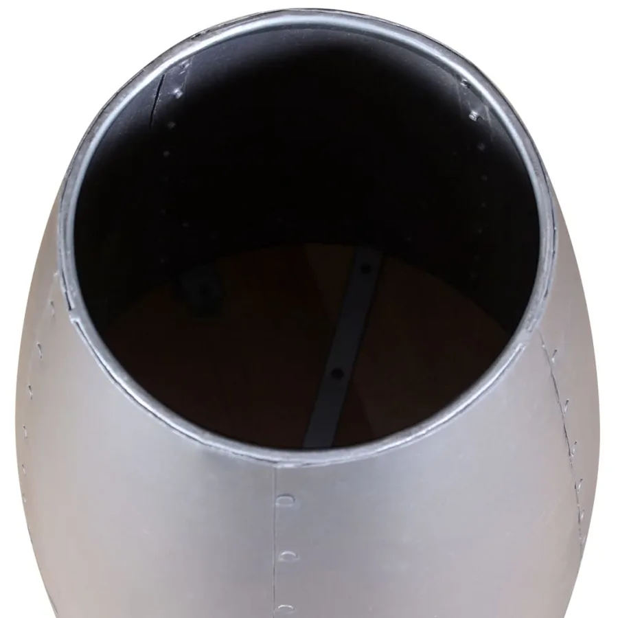 Tabouret aviateur Bois de récupération massif - 7