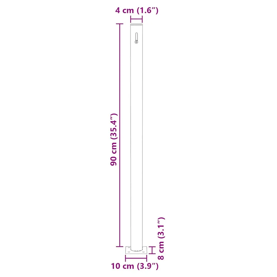 Auvent latéral rétractable 140 x 300 cm Blanc cassé - 14