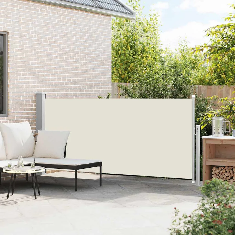 Auvent latéral rétractable 140 x 300 cm Blanc cassé - 3