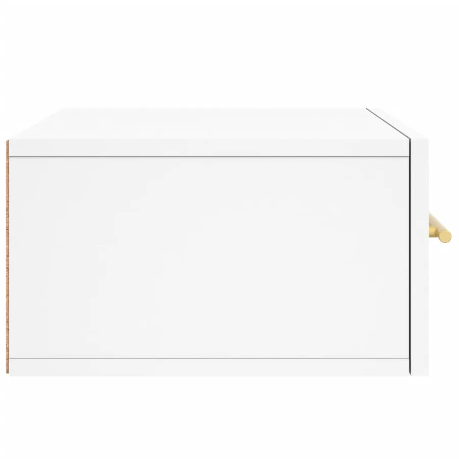Table de chevet murale blanc 35x35x20 cm - 7