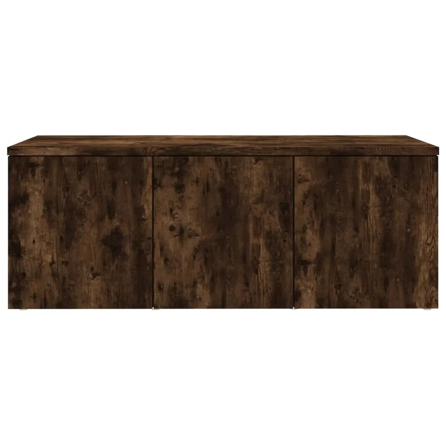 Meuble TV Chêne fumé 80x34x30 cm Bois d'ingénierie - 4