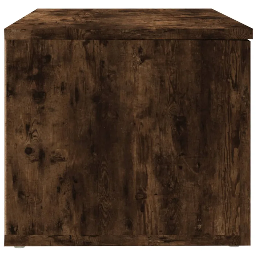 Meuble TV Chêne fumé 80x34x30 cm Bois d'ingénierie - 6