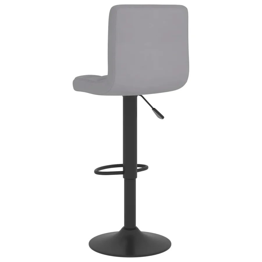 Tabouret de bar Gris clair Tissu - 5