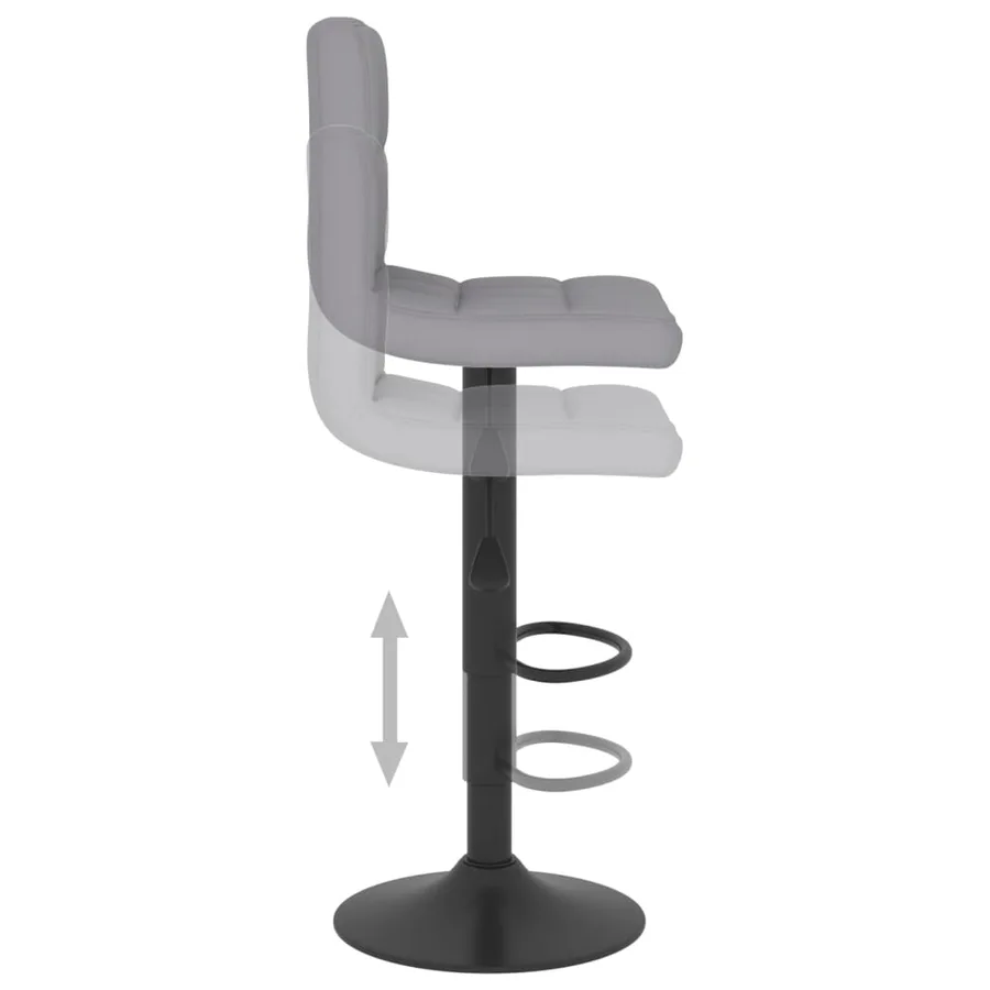 Tabouret de bar Gris clair Tissu - 6