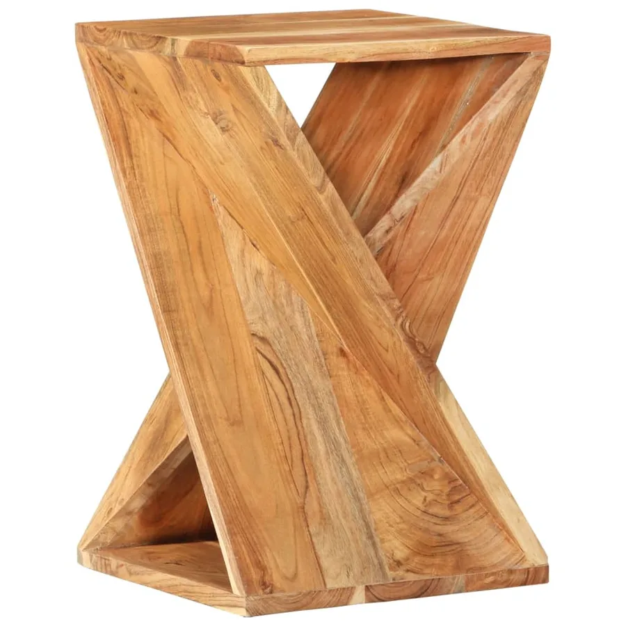 Table d'appoint 35x35x55 cm Bois massif d'acacia - 13