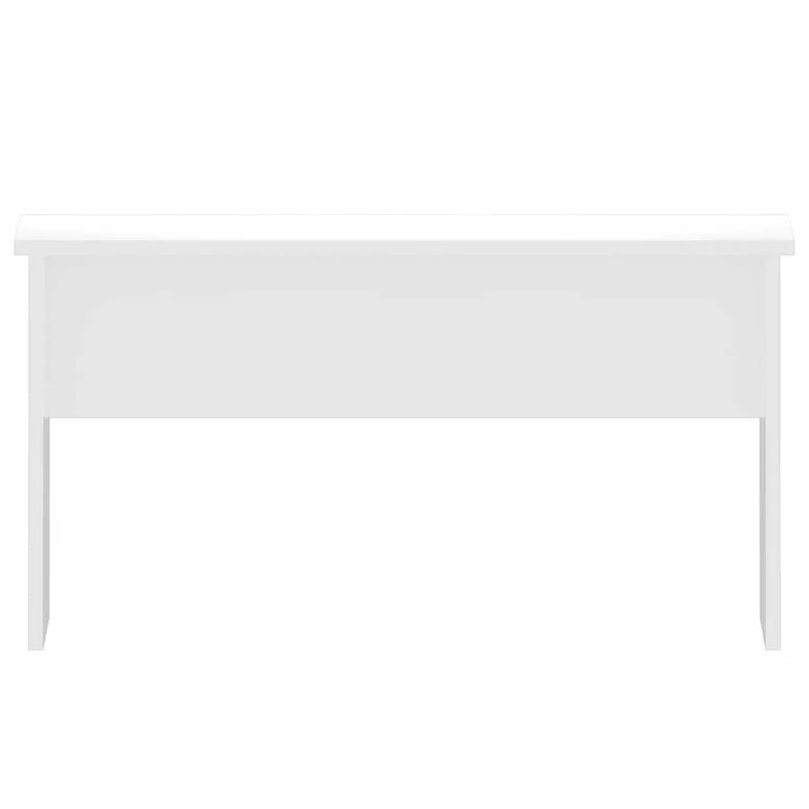 Table basse blanc brillant 80x50,5x41,5 cm bois d'ingénierie - 4