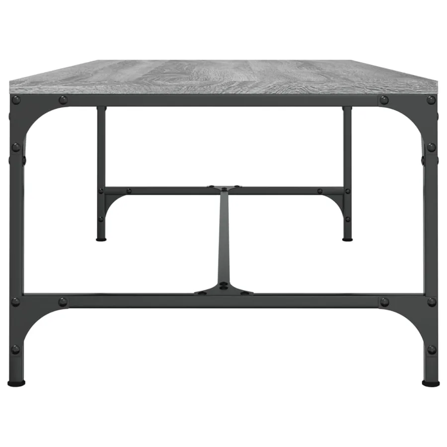 Table basse Sonoma gris 80x50x35 cm Bois d'ingénierie - 5