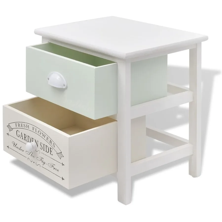 Table de chevet en style français 2 pcs Bois - 4