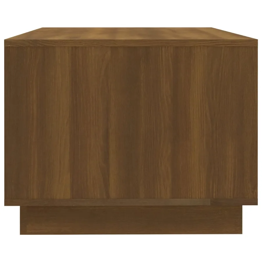 Table basse chêne marron 102x55x43 cm bois d'ingénierie - 5