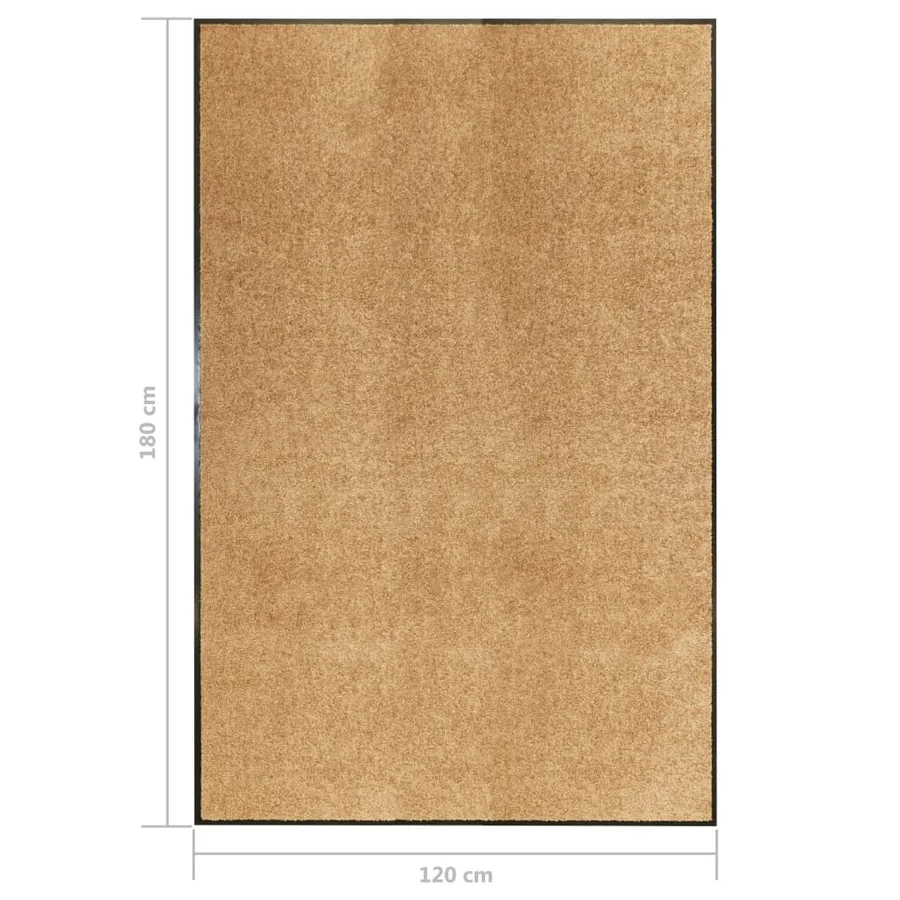 Paillasson lavable Crème 120x180 cm - 6