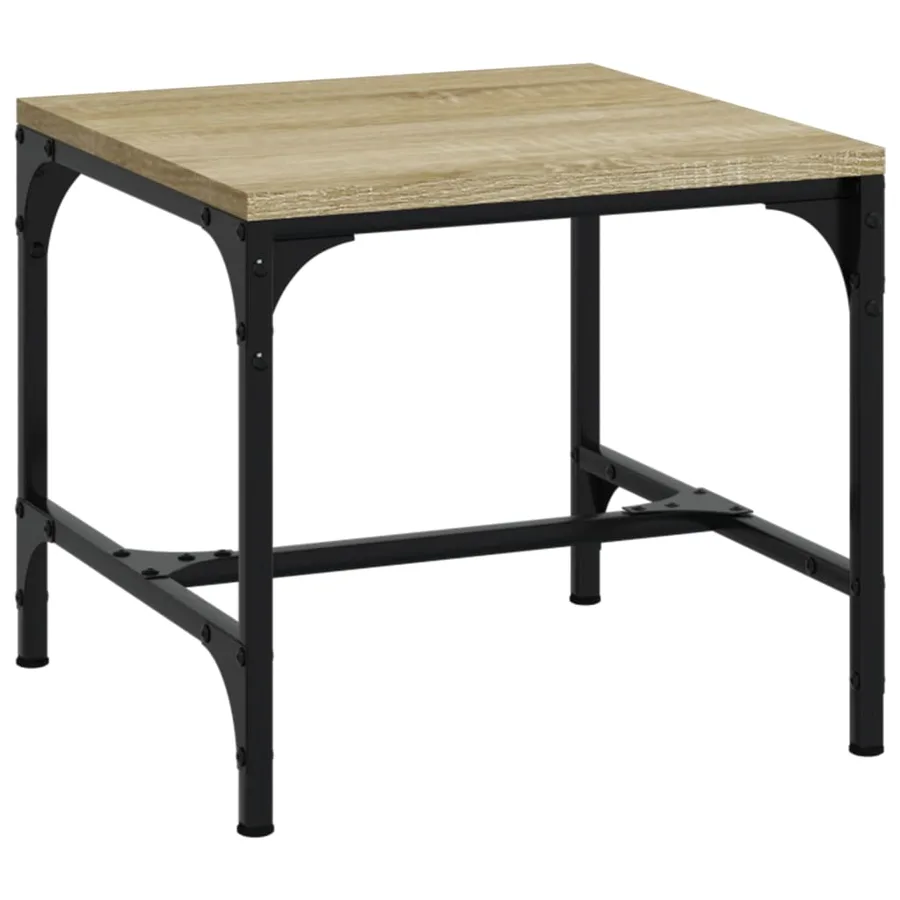 Tables d'appoint 2 pcs Chêne sonoma 40x40x35 cm Bois ingénierie - 5