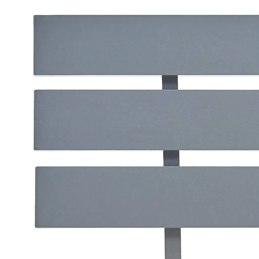 Cadre de lit sans matelas gris bois de pin massif 90x200 cm - 6