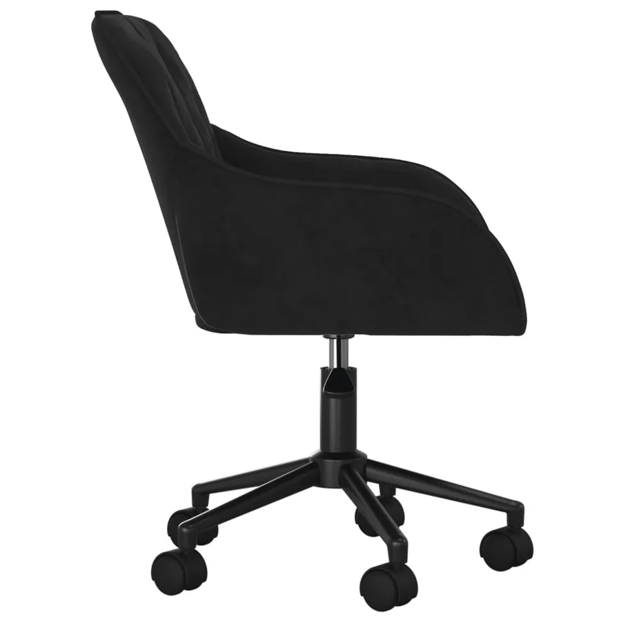 Chaises pivotantes à manger lot de 2 Noir Velours - 5