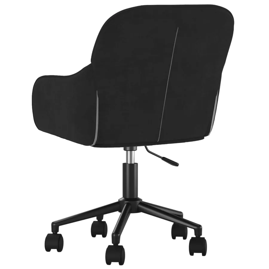 Chaises pivotantes à manger lot de 2 Noir Velours - 6