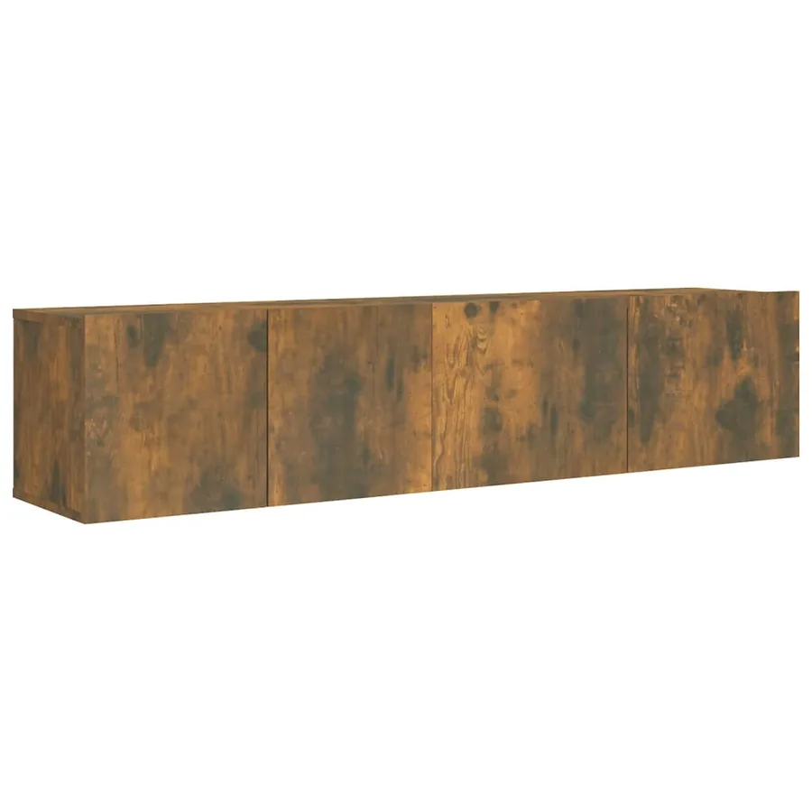 Ensemble de meubles TV 2 pcs Chêne fumé Bois d'ingénierie - 2