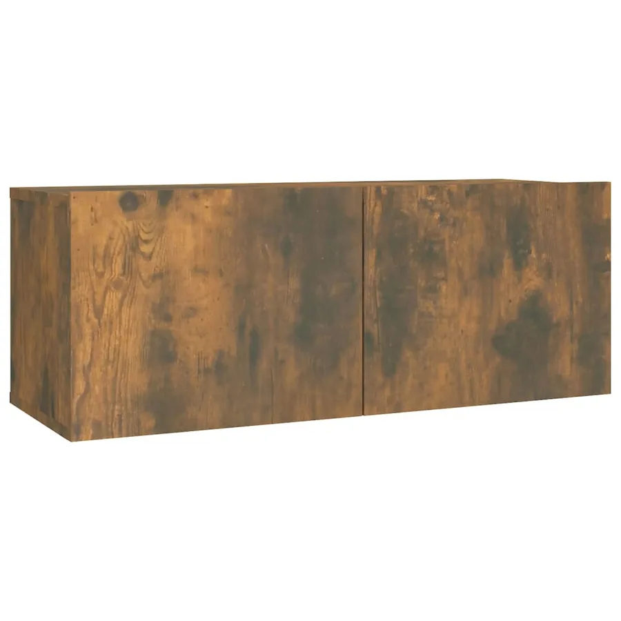 Ensemble de meubles TV 2 pcs Chêne fumé Bois d'ingénierie - 4