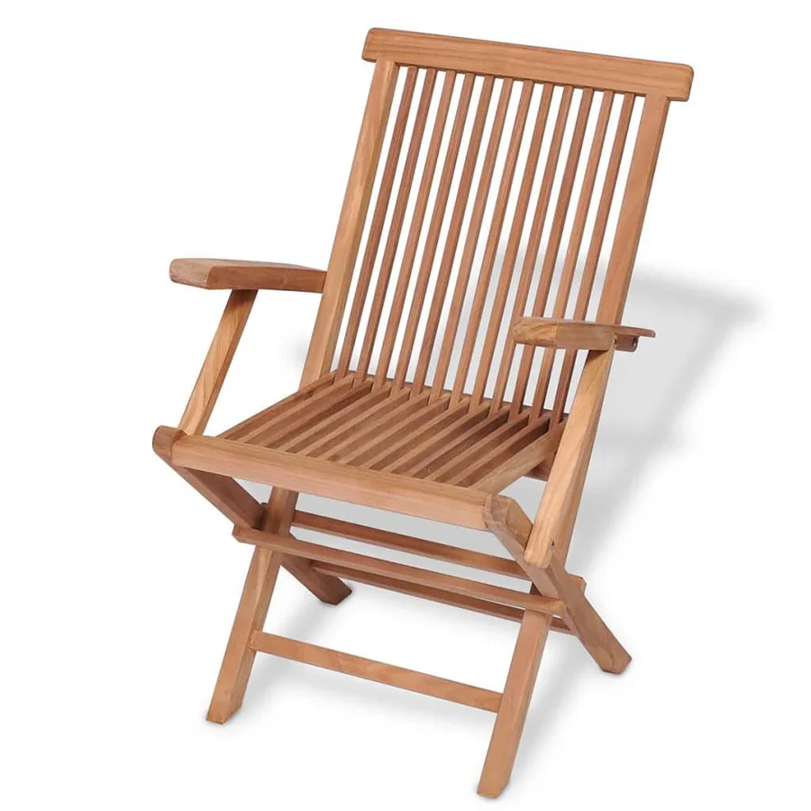 Ensemble à manger de jardin 5 pcs Bois de teck massif - 4