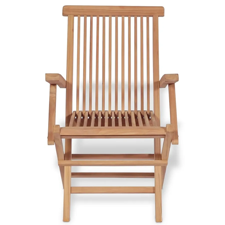 Ensemble à manger de jardin 5 pcs Bois de teck massif - 5