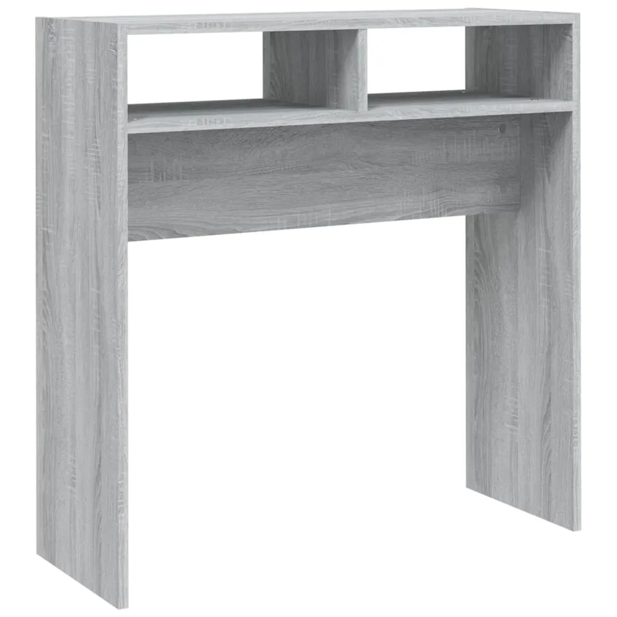 Table console Sonoma gris 78x30x80 cm Bois d'ingénierie - 2