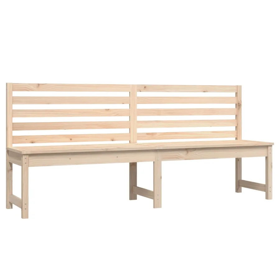 Banc de jardin 201,5 cm bois massif de pin - 2
