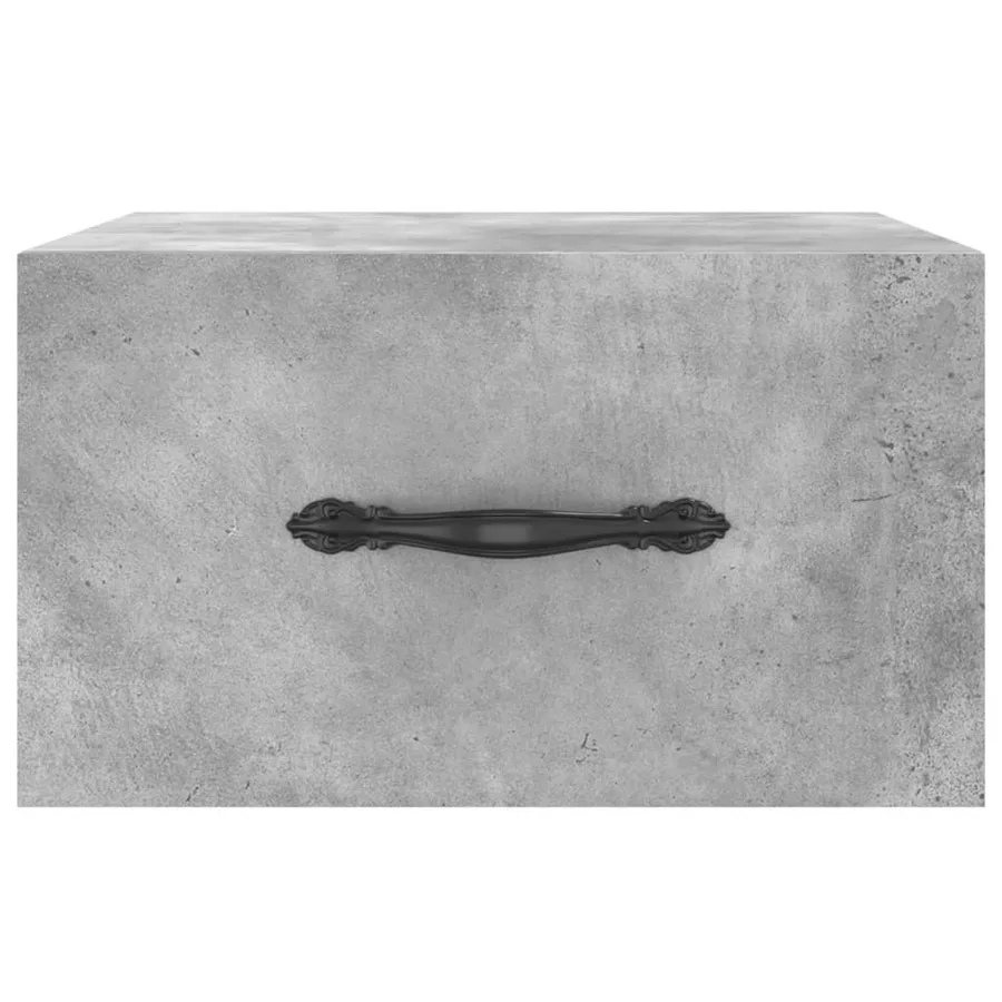 Tables de chevet murales 2 pcs gris béton 35x35x20 cm - 6