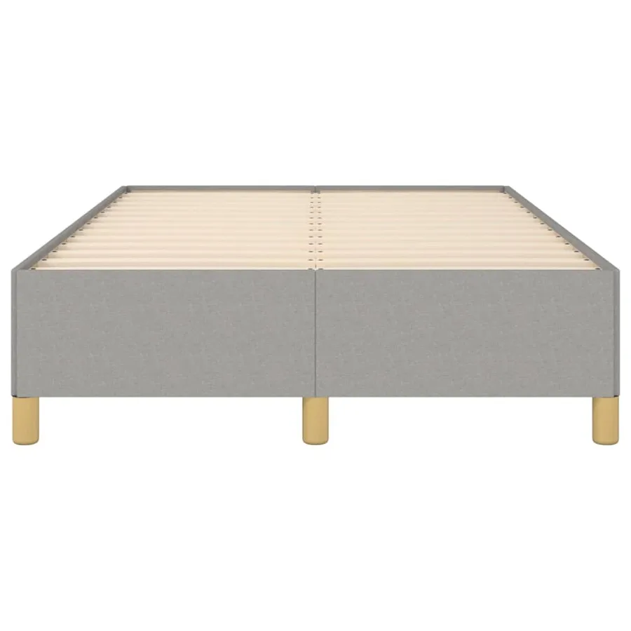 Cadre de lit sans matelas gris clair 120x200 cm tissu - 5