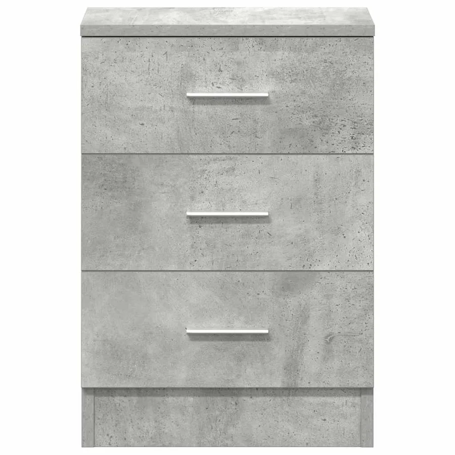Tables de chevet 2 pcs Gris béton 38x35x56 cm Bois d'ingénierie - 7