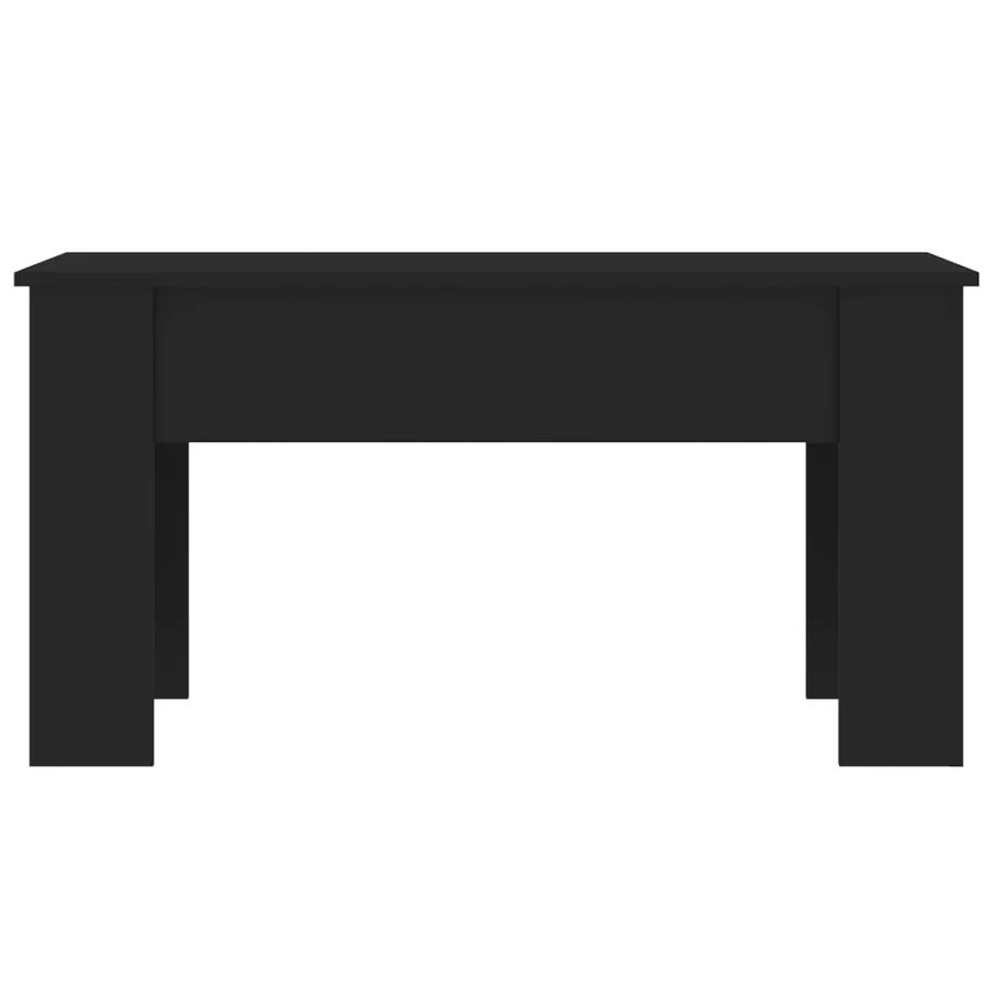 Table basse noir 101x49x52 cm bois d'ingénierie - 6