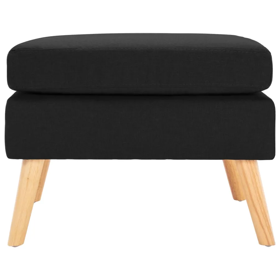 Repose-pied Noir Tissu - 2