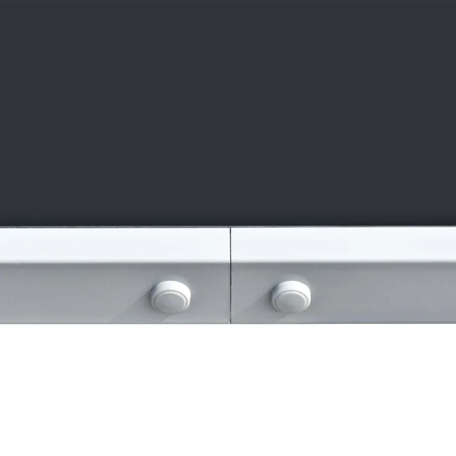 Table de jardin 150x90x74 cm Noir Acier - 3