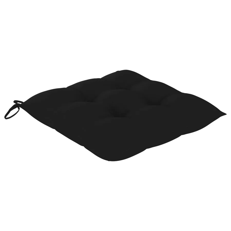 Ensemble à manger d'extérieur pliable avec coussin 3 pcs Teck - 11